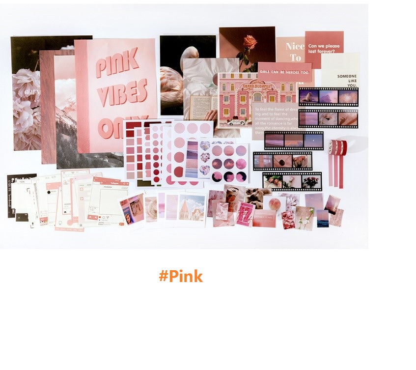 Journal starter kit, scrapbook bundle, journal kit, wall collage kit, journal supply