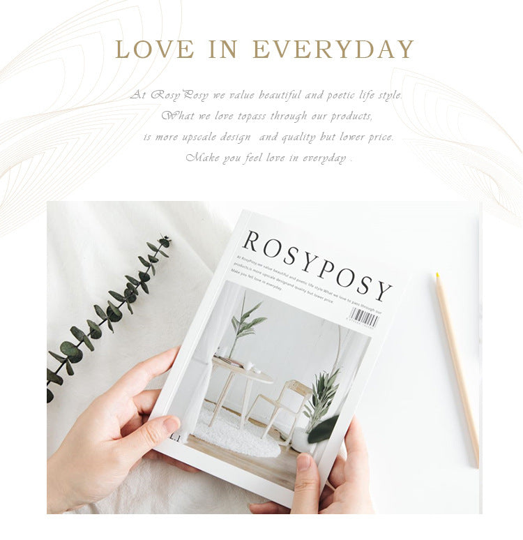 Stylish Sticker book/RosyPosy sticker magazine for journaling, craft, scrapbooking