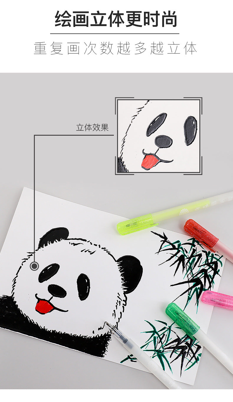 3D Jelly Pens ( set of 6 )