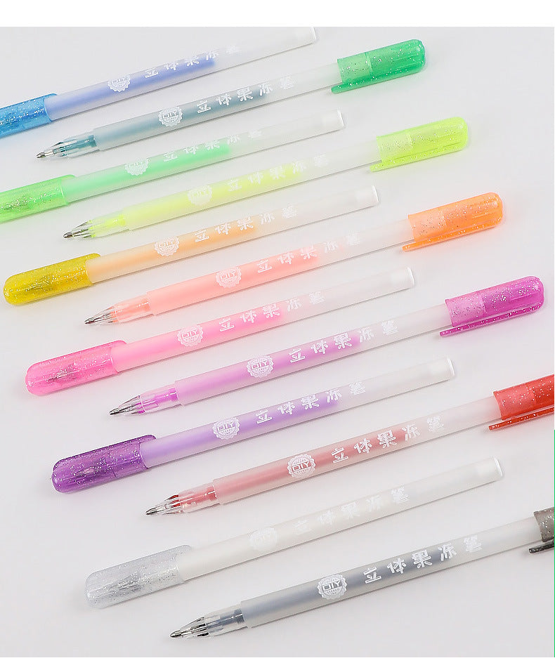 3D Jelly Pens ( set of 6 )