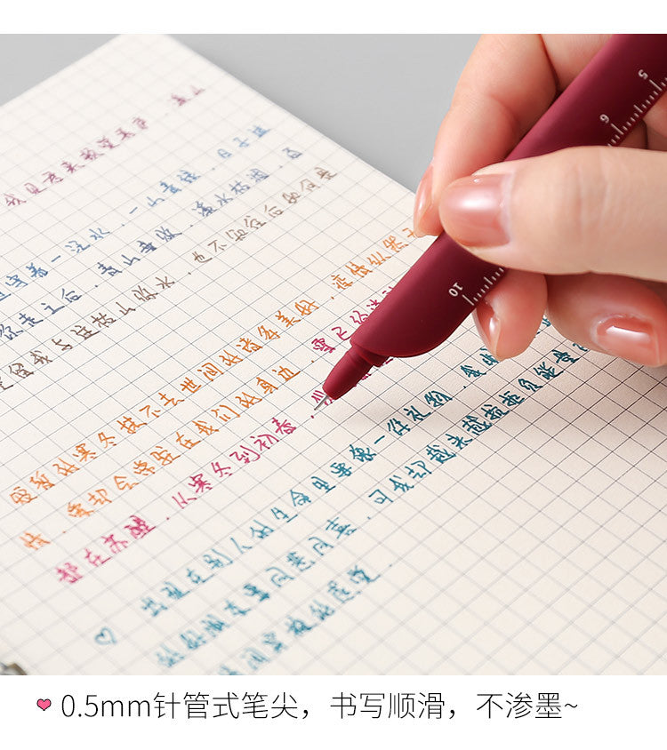 3-in-1 Gel Pens, Ruler, Bookmark