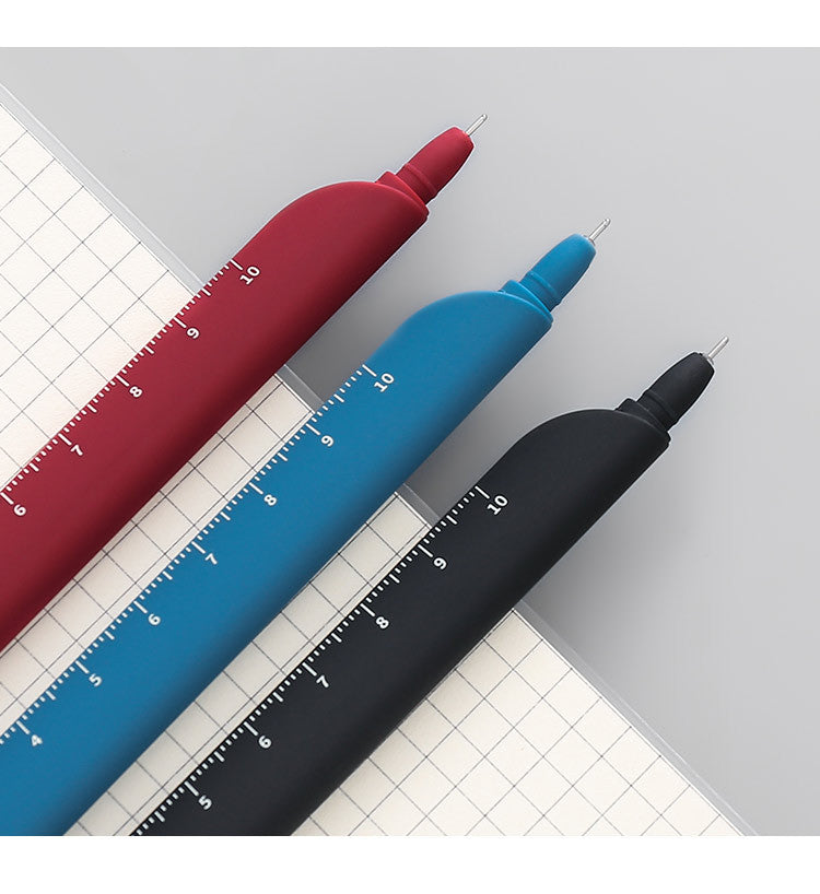3-in-1 Gel Pens, Ruler, Bookmark