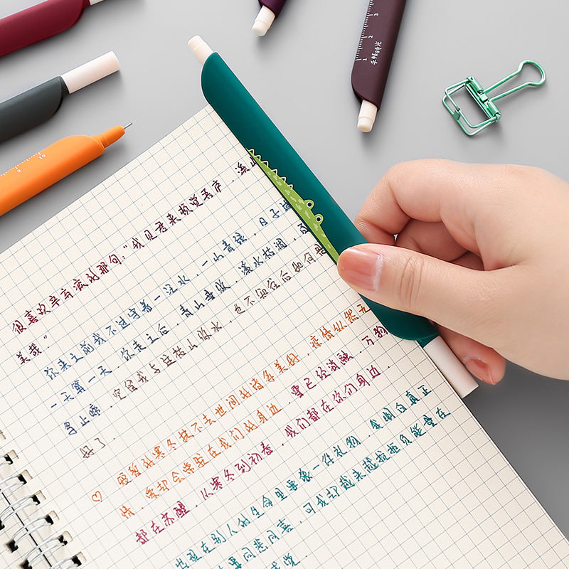 3-in-1 Gel Pens, Ruler, Bookmark