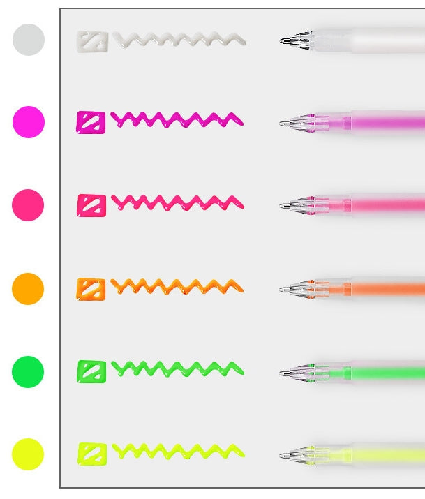 3D Jelly Pens ( set of 6 )