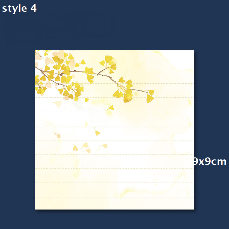 Japanese style floral memo pad for Journaling,Planner,bullet journal,Diary, studying