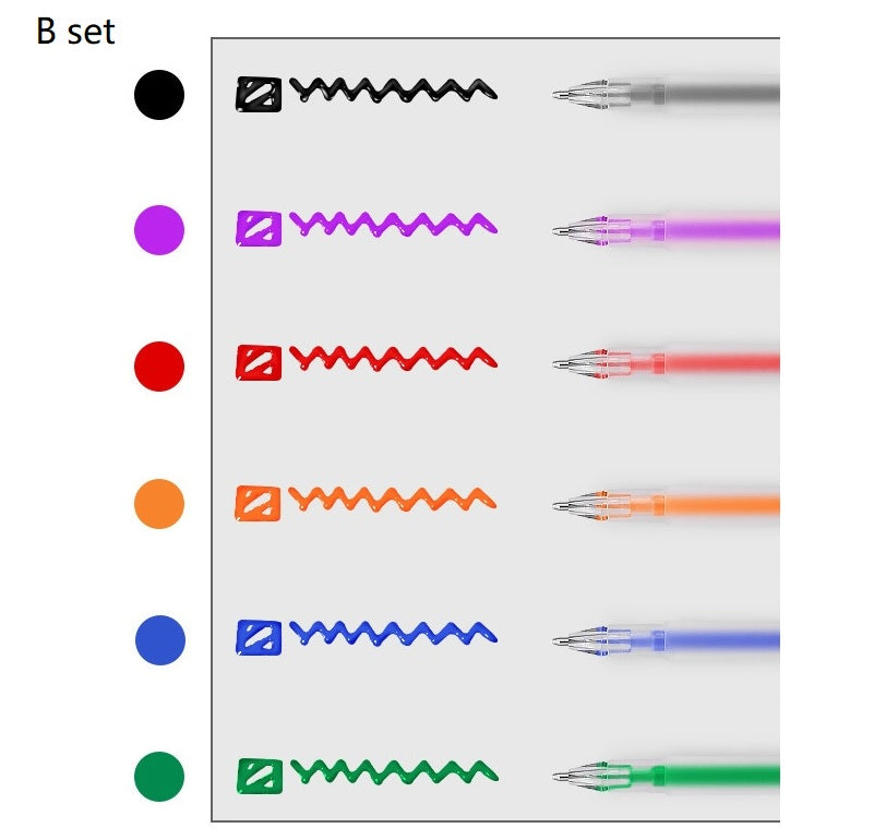 3D Jelly Pens ( set of 6 )