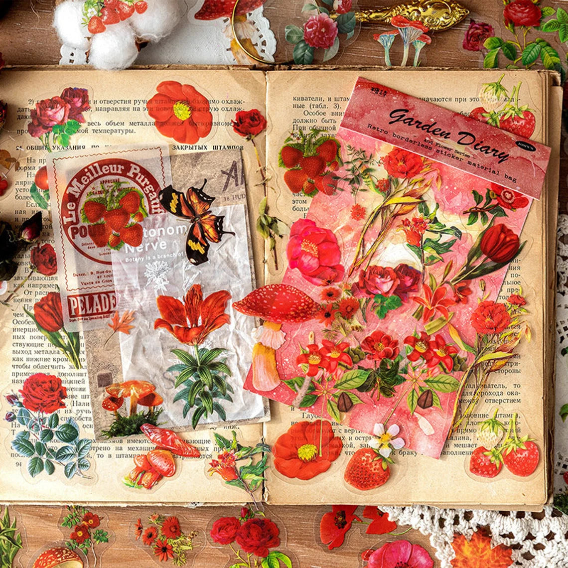 Vinyl Flower Stickers (50 pack)