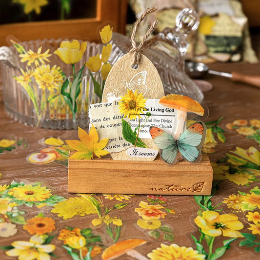 Vinyl Flower Stickers (50 pack)