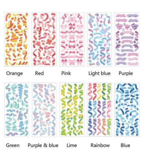 Polco confetti sticker sheets