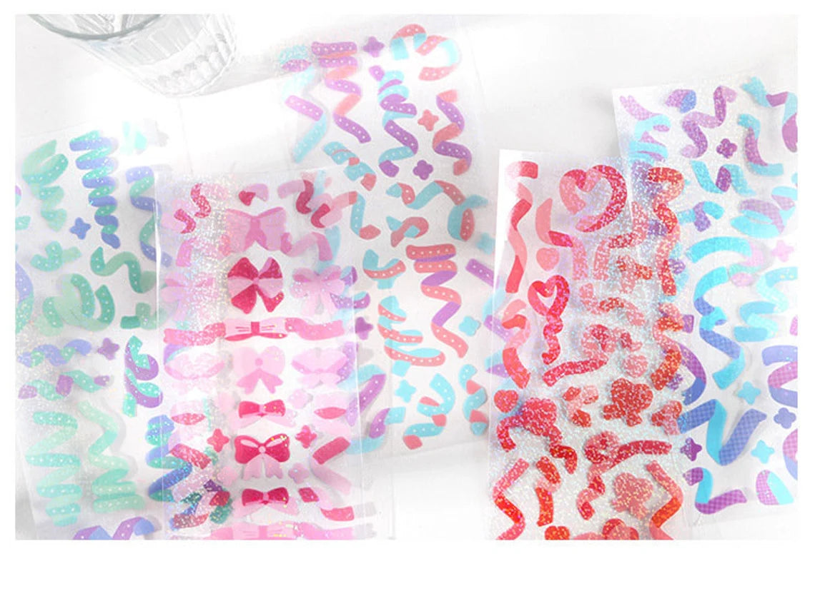 Polco confetti sticker sheets