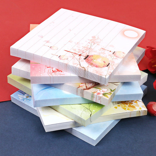 Japanese style floral memo pad for Journaling,Planner,bullet journal,Diary, studying