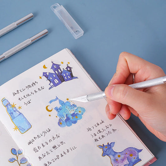 Hobby craft Knife 6 pcs set (1 handle+5 blades)