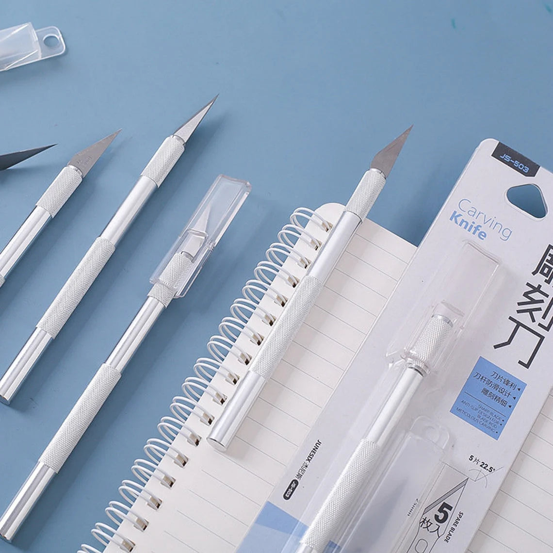 Hobby craft Knife 6 pcs set (1 handle+5 blades)