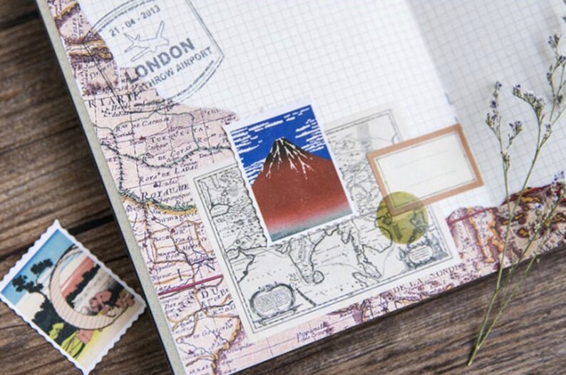 Vintage Japan stickers pack
