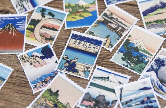 Vintage Japan stickers pack