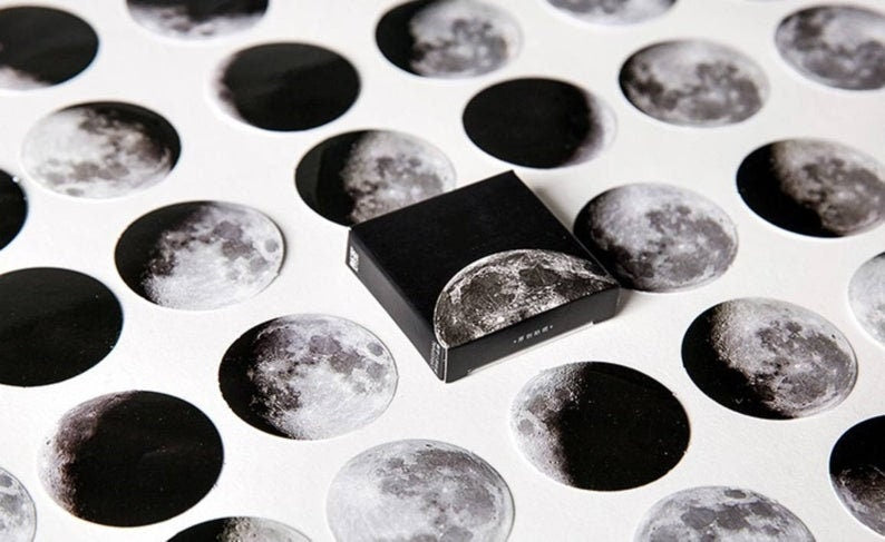 Moon stickers pack