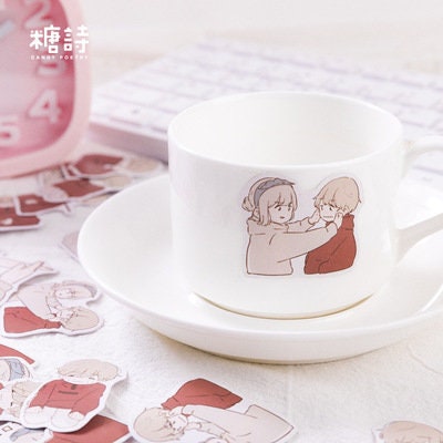 Cute Boy and Girl stickers
