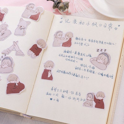 Cute Boy and Girl stickers