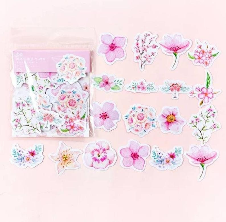 Colourful Flower stickers pack