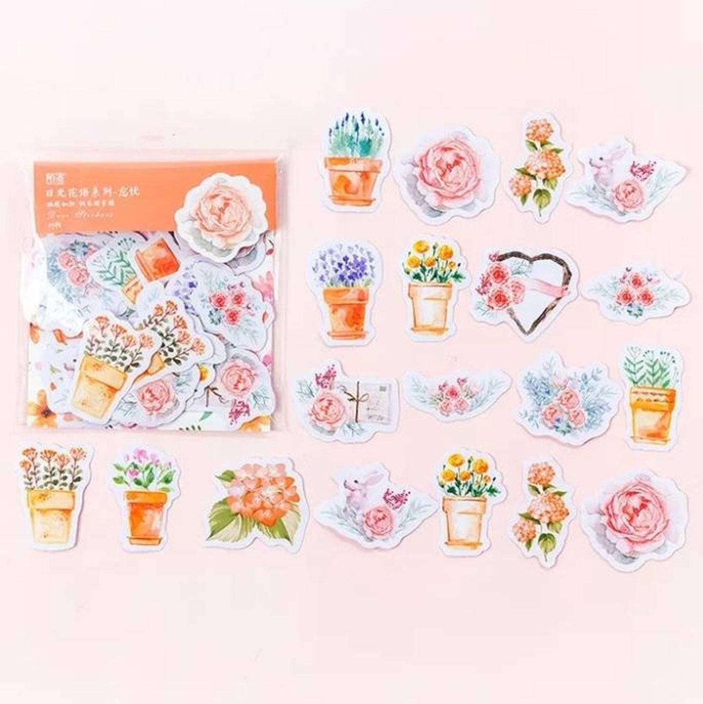 Colourful Flower stickers pack