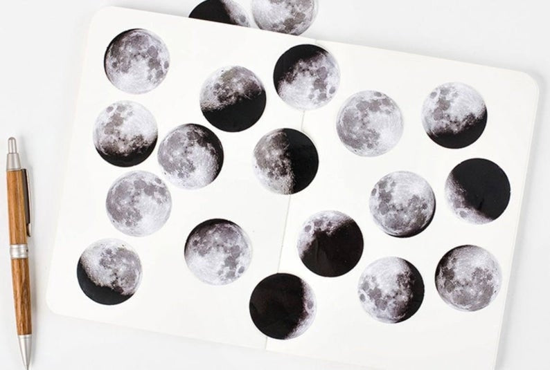 Moon stickers pack