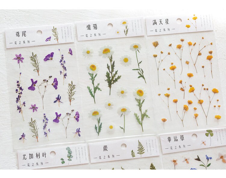 Vinyl Flower stickers pack