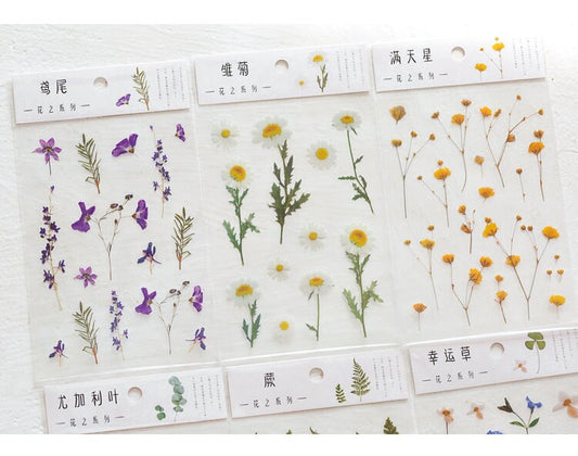 Vinyl Flower stickers pack