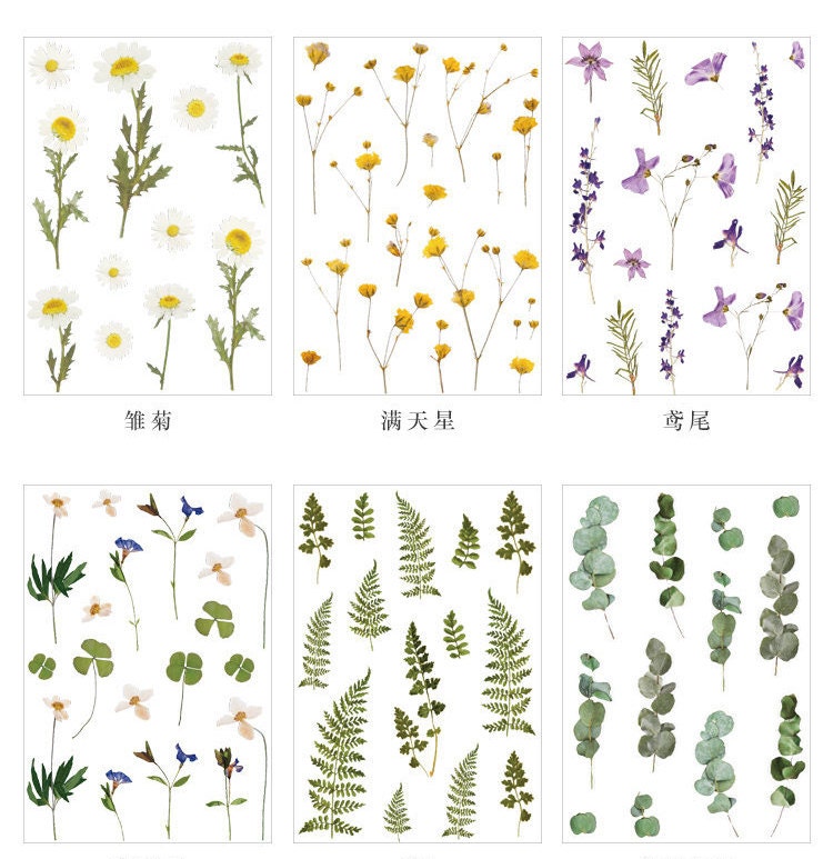 Vinyl Flower stickers pack