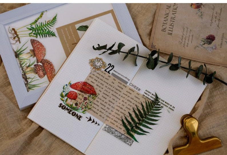 Vintage Vinyl Flower stickers
