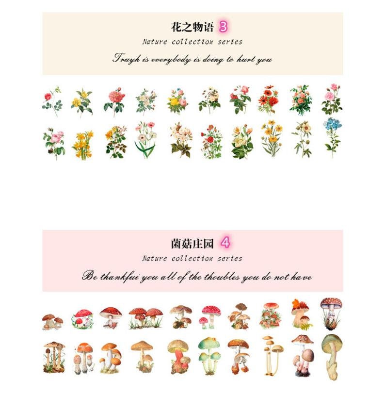 Vintage Vinyl Flower stickers