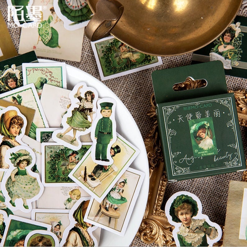 Vintage Stickers - Green