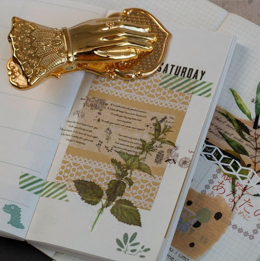 Vintage Vinyl Flower stickers