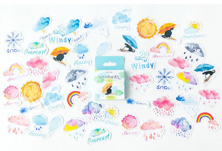 Weather stickers pack