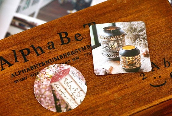 Japanese lantern stickers