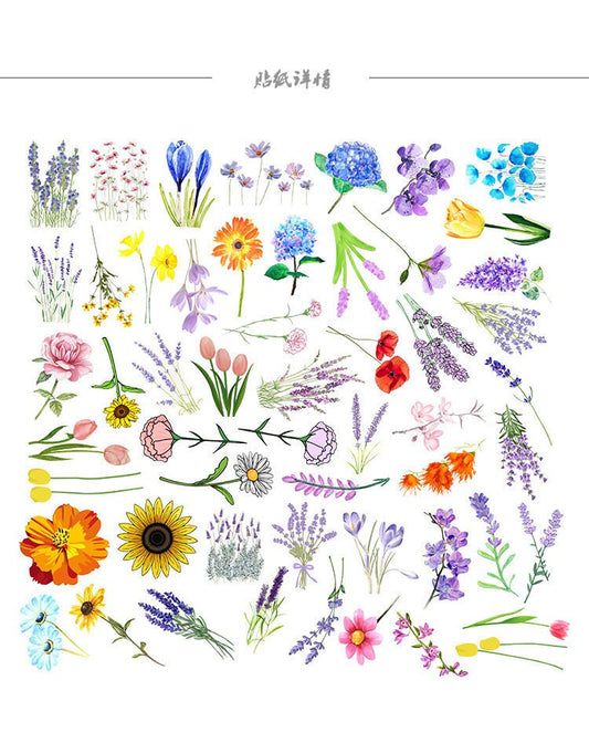 Flower stickers pack
