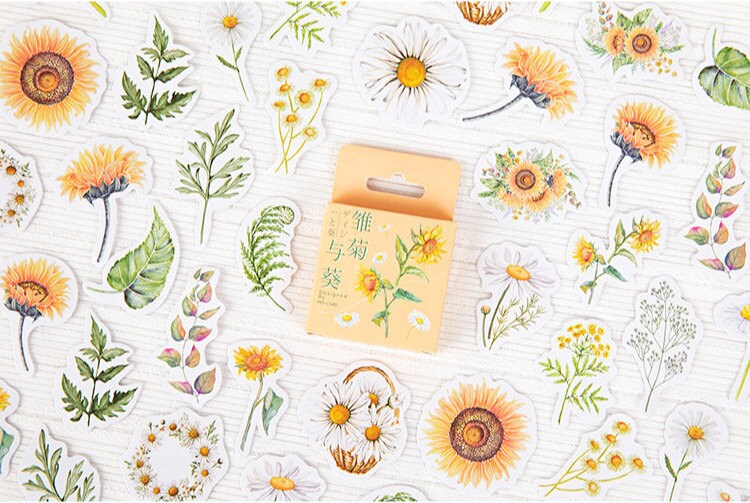 Daisy Flower Stickers