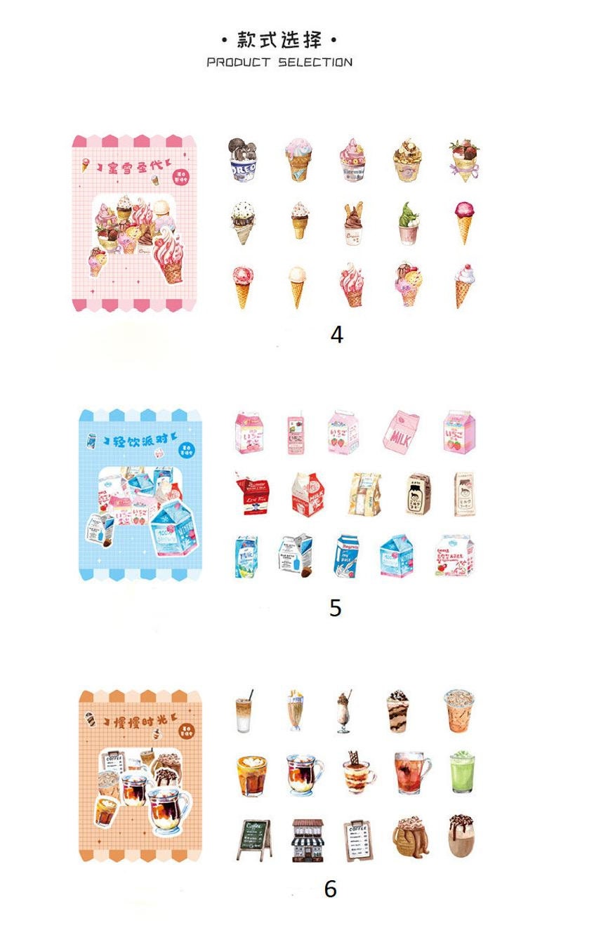 Vinyl Food, Lolly and drinks stickers