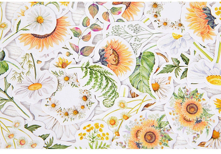 Daisy Flower Stickers