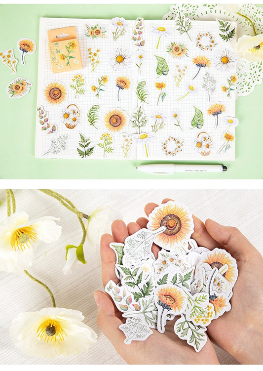 Daisy Flower Stickers