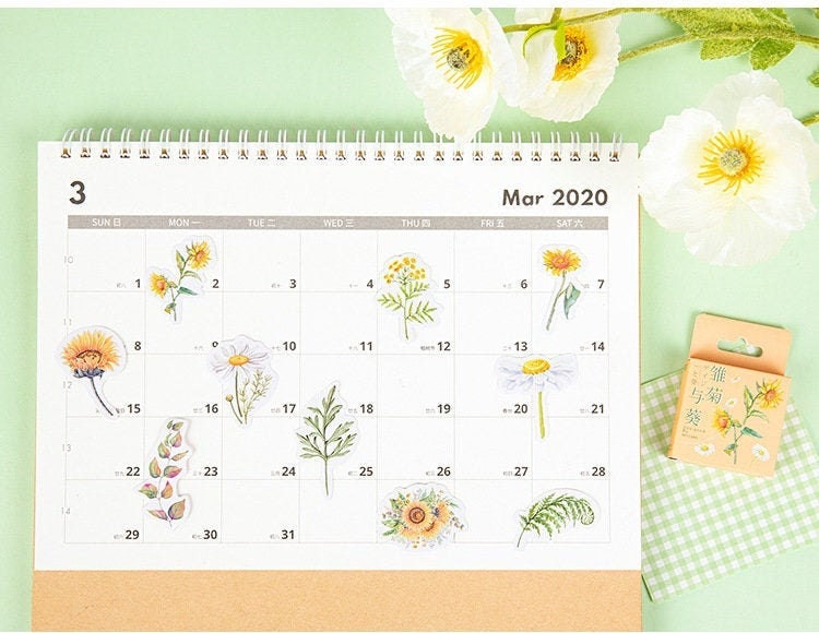 Daisy Flower Stickers