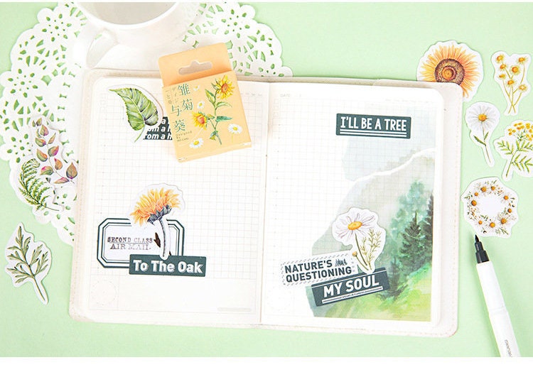 Daisy Flower Stickers