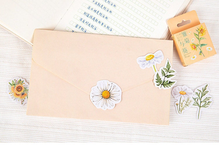 Daisy Flower Stickers