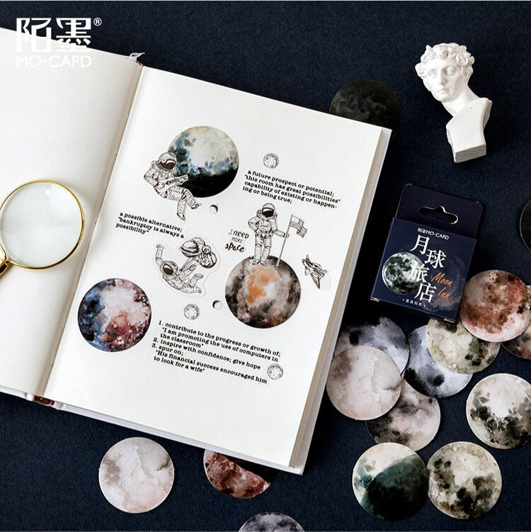 Moon stickers pack