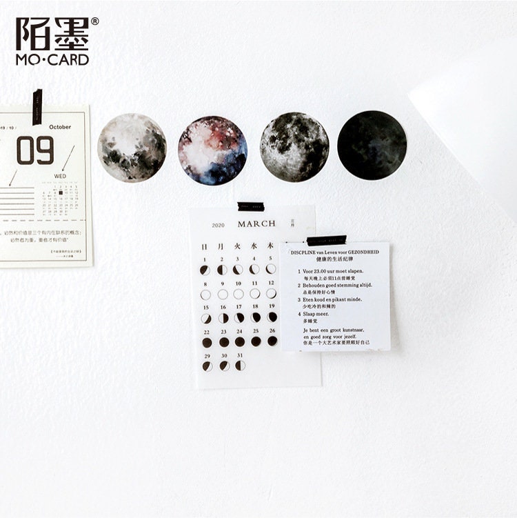 Moon stickers pack