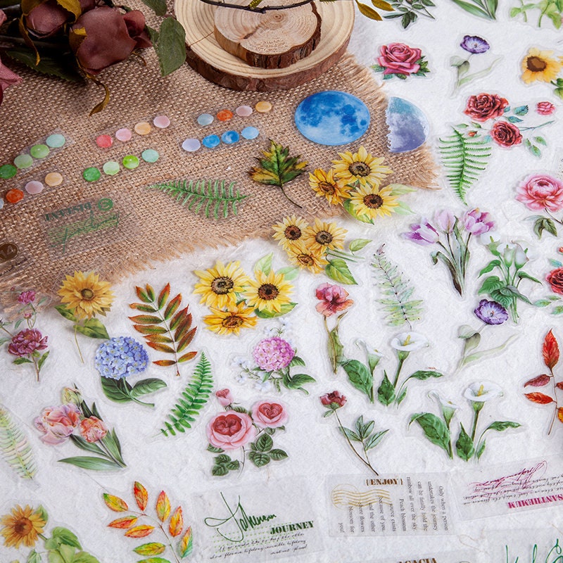 Vinyl Flower Stickers