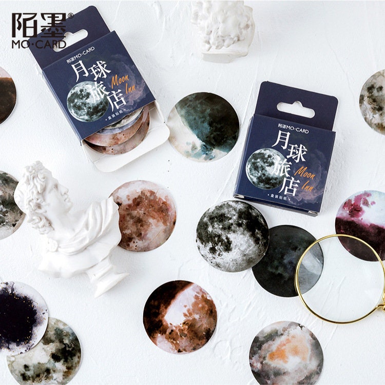 Moon stickers pack