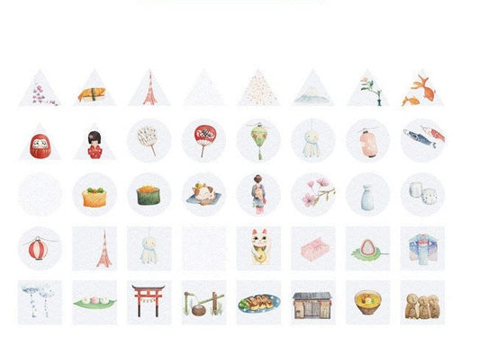 Japanese Watercolour Stickers