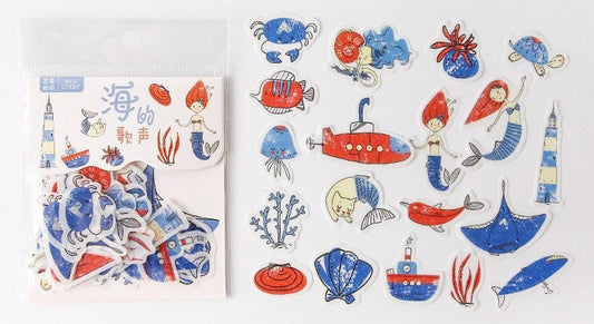 40pcs Summer Beach Stickers
