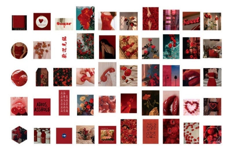 Collage stickers pack - 50 pcs