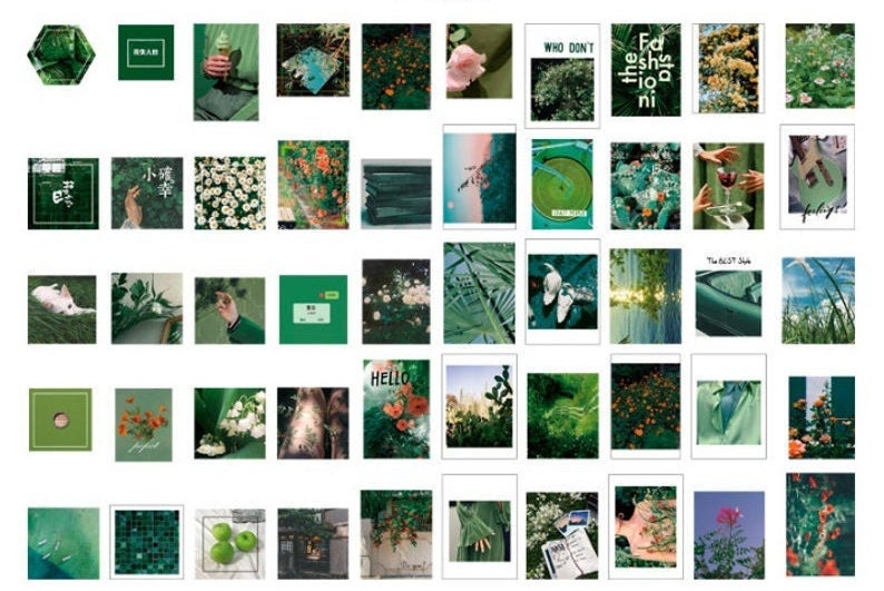 Collage stickers pack - 50 pcs